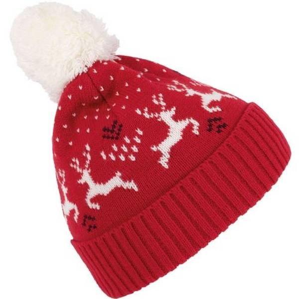 Hovedbilde Vinterlue med Reinsdyrmotiv