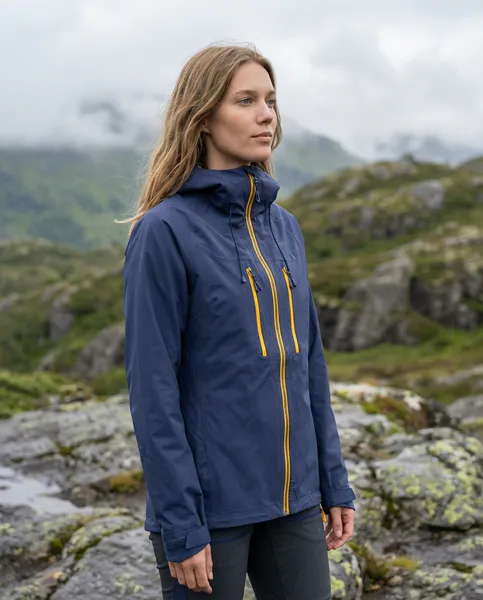 Hovedbilde Knappen Teknisk 3 lags jakke til dame Blå