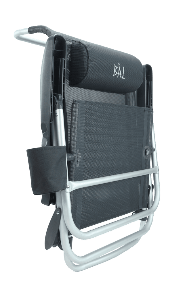 Lett strandstol i aluminum - 5 posisjoner