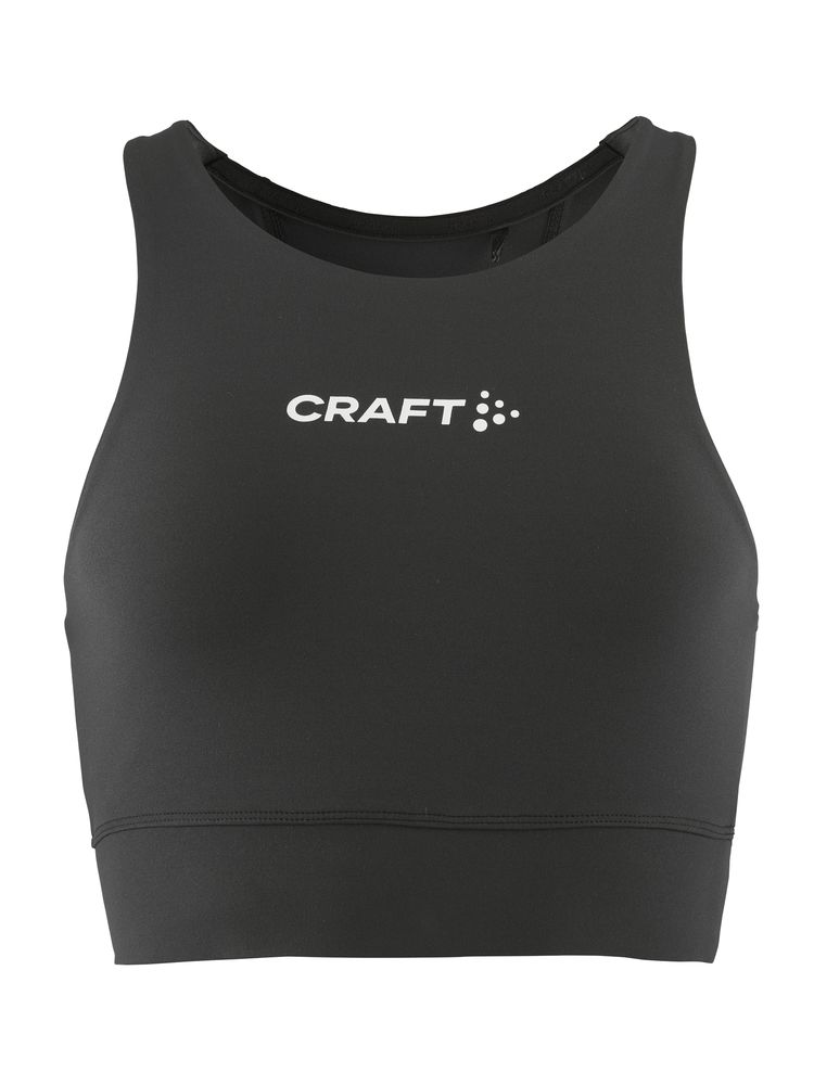 Sort treningstopp fra Craft - Rush 2.0 Crop Top