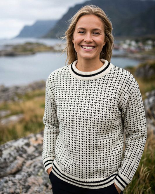 Hovedbilde Bretind Islender til dame og herre – natur/sort