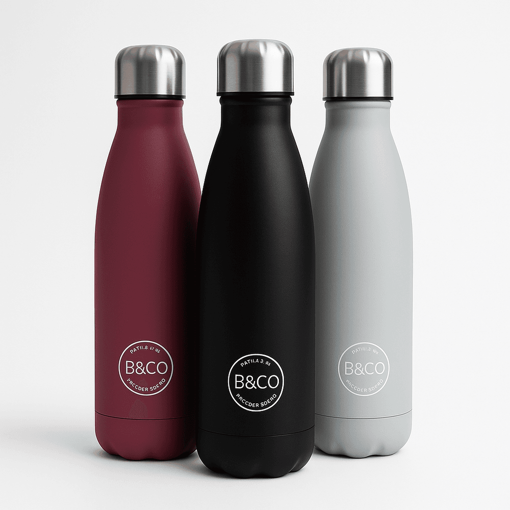 Drikkeflaske for varme og kalde drikker - 500 ml - Sort