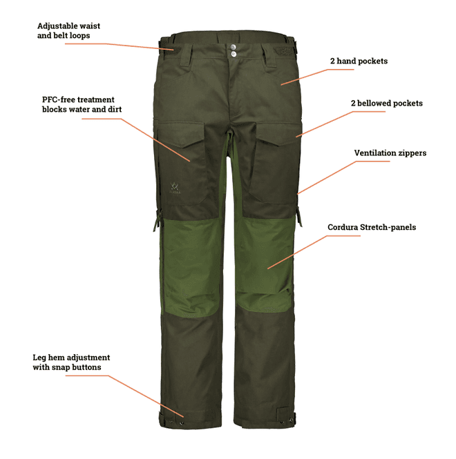Hovedbilde Alaska Ranger Cordura Ms Bukser, Hunter Green