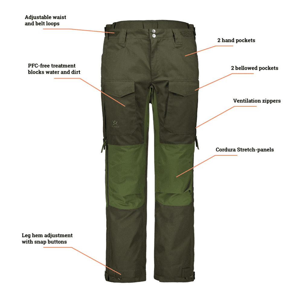Alaska Ranger Cordura Ms Bukser, Hunter Green