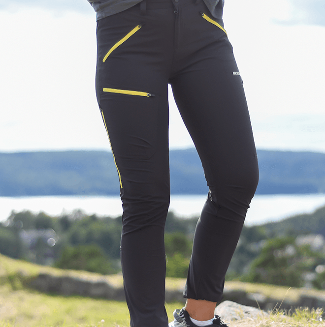 Hovedbilde Storronden Turbukse Dame Charcoal Yellow Zip