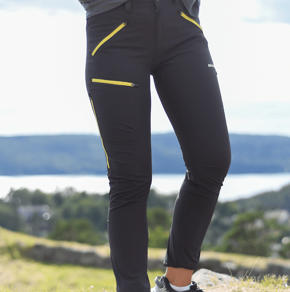 Storronden Turbukse Dame Charcoal Yellow Zip