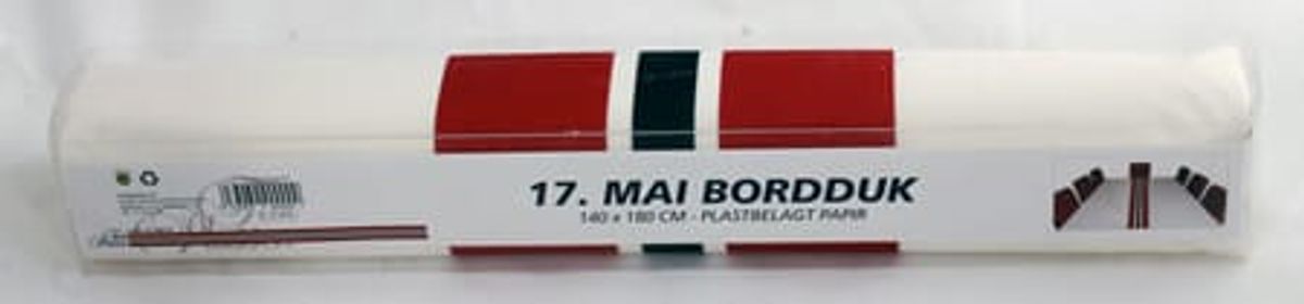 Bordduk med norsk flagg - 140 x 180 cm