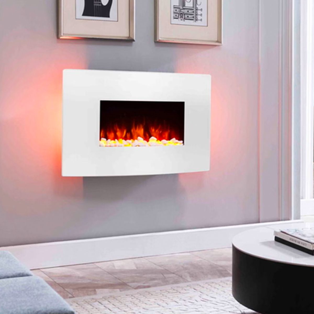 Narvik Elektrisk peis til vegg - 2000 watt