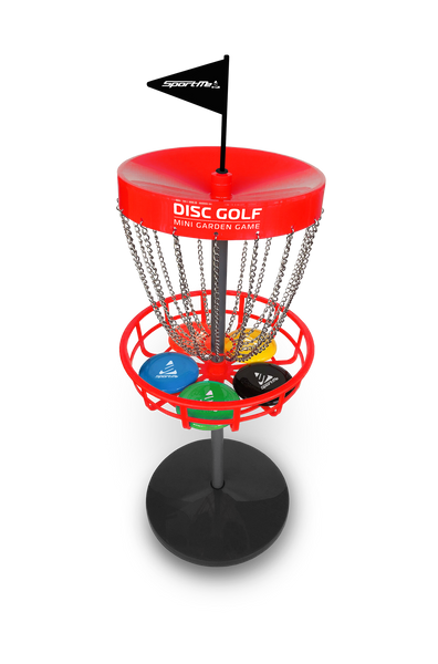 Hovedbilde Mini Discgolfsett med korg