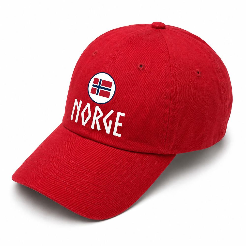 Caps Norge  i rød - Unisex 