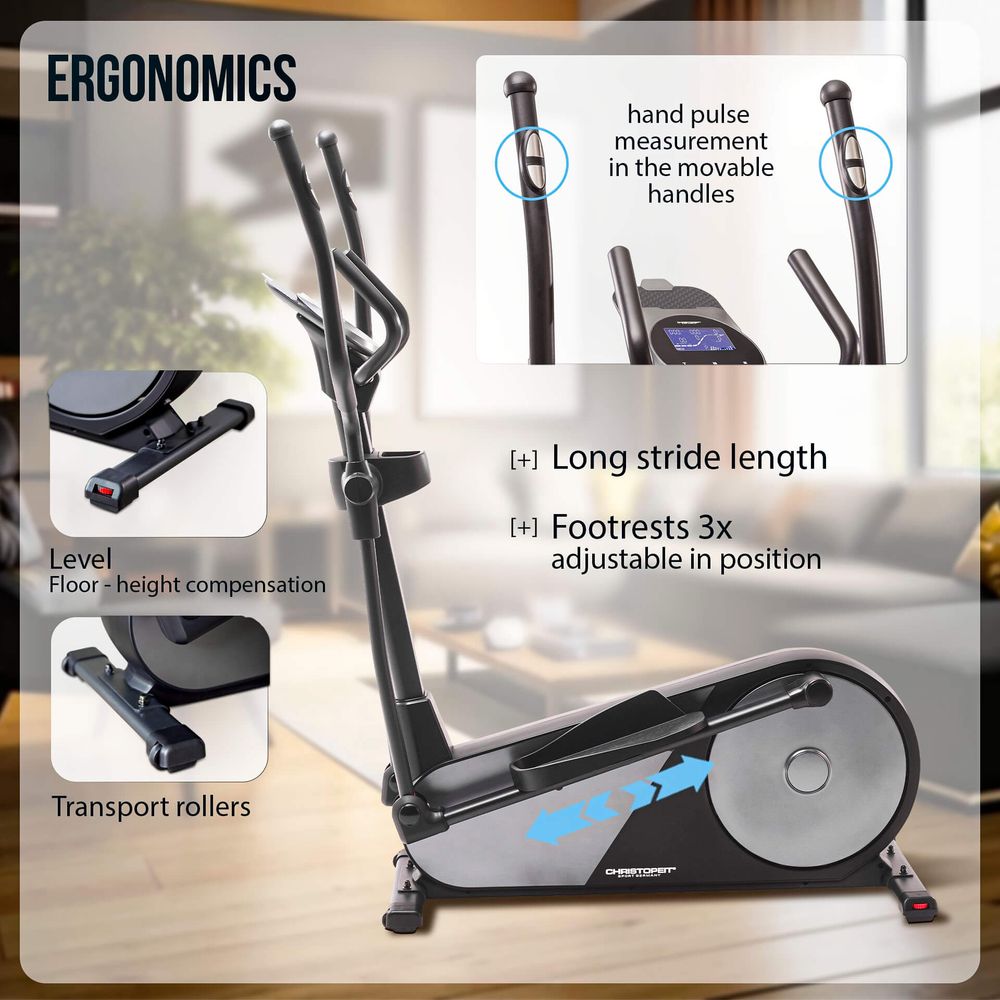 Testvinner Ellipsemaskin / Crosstrainer EL 8000 fra Christopeit